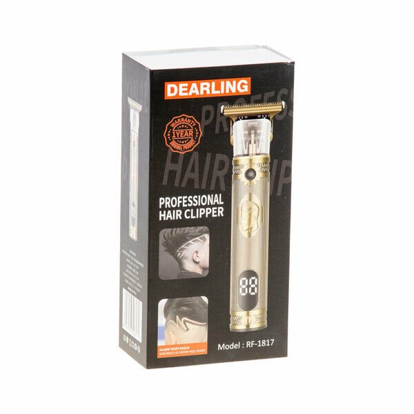 Dearlıng Saç Sakal Kesme Traş Makinesi İskelet Göstergeli Şarjlı