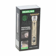 Dearlıng Saç Sakal Kesme Traş Makinesi İskelet Göstergeli Şarjlı