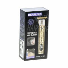 Dearlıng Saç Sakal Kesme Traş Makinesi İskelet Göstergeli Şarjlı