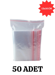 Floraplast Kilitli Torba 13X16 Cm 50 Adet Şeffaf