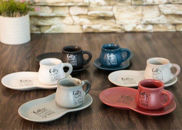 Perotti Kahve Fincan Takımı 12 Parça Porselen Venosa