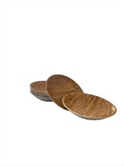 Ev Tipi Melamin Çay Tabağı 6 Adet