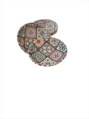 Ev Tipi Melamin Çay Tabağı 6 Adet