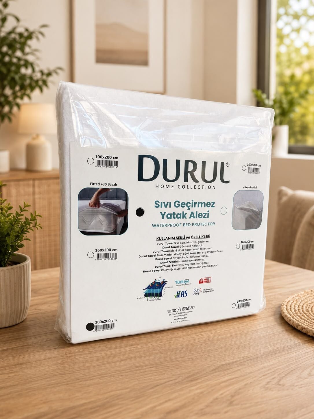 Durul Fitted Lastikli Alez Çift Kişilik 180 X 200 Cm
