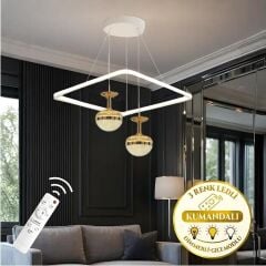 Avize Kare Linda Çift Toplu