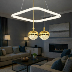 Avize Kare Rose Çift Toplu