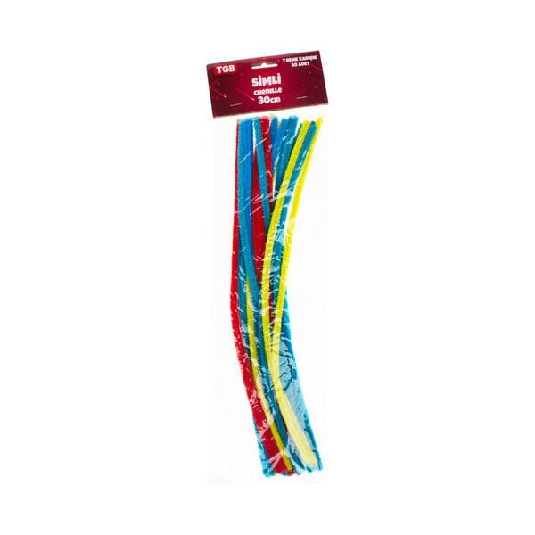 Tgb Şönil 30 Cm 20 Adet Karışık Renkli