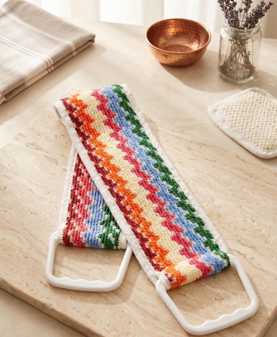 Carelly Sırt Banyo Kesesi Xl Karışık Renkli