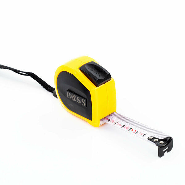 Boss Metre Şerit 5 Mt 25 Mm Otomatik Stoplu Sarı