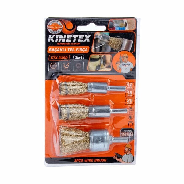 Kinetex Fırça Seti Kalem 3 Parça Gold