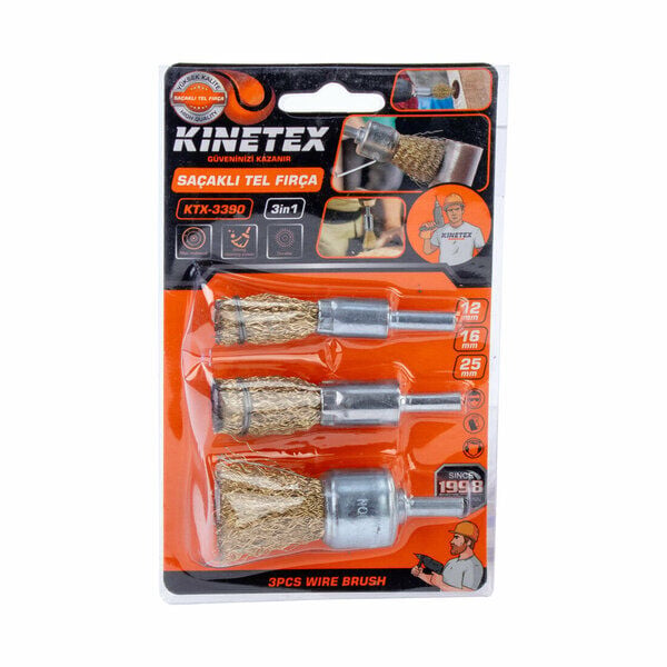 Kinetex Fırça Seti Kalem 3 Parça Gold