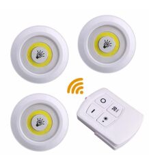 Gold Orion Or-1+3 Cob Uzaktan Kumandalı 3 Lü  Led Lamba Beyaz