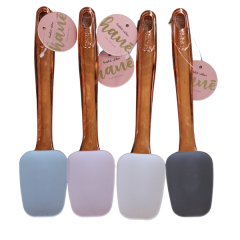 Hane Silikon Spatula Rose Gold Saplı Buz Mavi