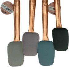 Hane Silikon Spatula Rose Gold Saplı Buz Mavi