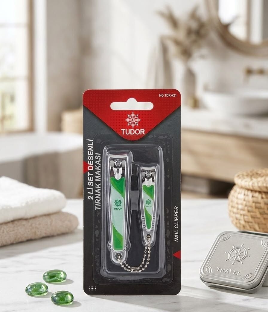 Tudor Tırnak Makası 2 Li Set Yeşil