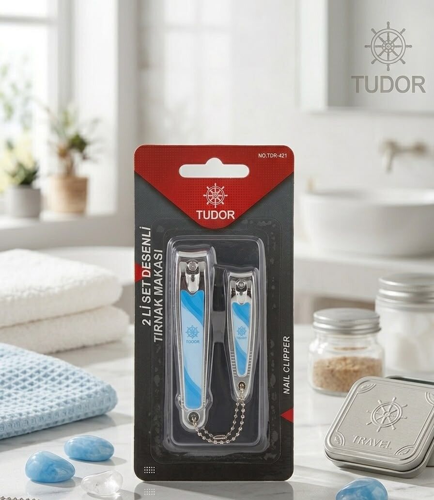 Tudor Tırnak Makası 2 Li Set Mavi