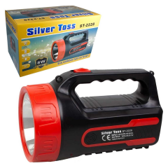 Silver Toss St-2228 Şarj Edilebilir Ledli El Feneri 8 W Kırmızı