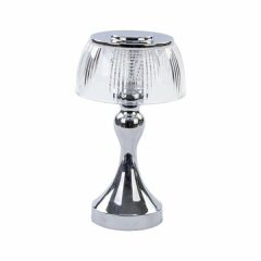 Winnboss Masa Lambası Şarjlı Kutulu Dekoratif Kristal W044 Gümüş