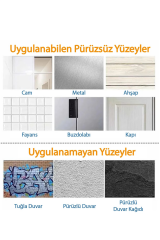 Omilife Yapışkanlı Vidalı Askı 4 Lü Fenomen Ürün