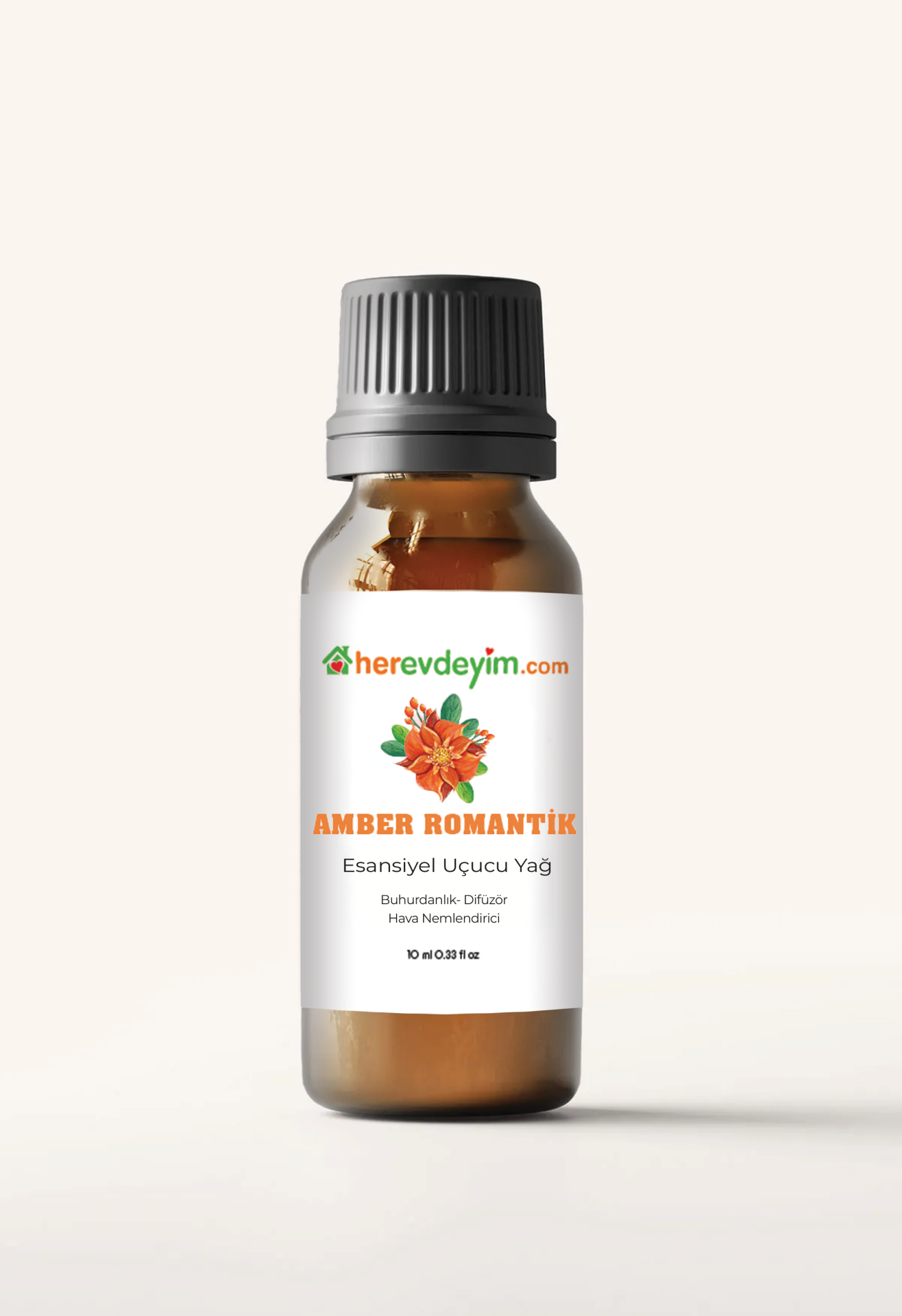 Herevdeyim Amber Romantik Esansiyel Uçucu Koku Yağı 10 Ml