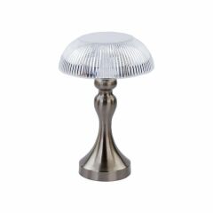Winnboss Masa Lambası Şarjlı Kutulu Dekoratif Kristal W027 Gümüş