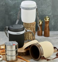 Cooker Ckr3147 Yemek Termosu 3 Lü Beyaz