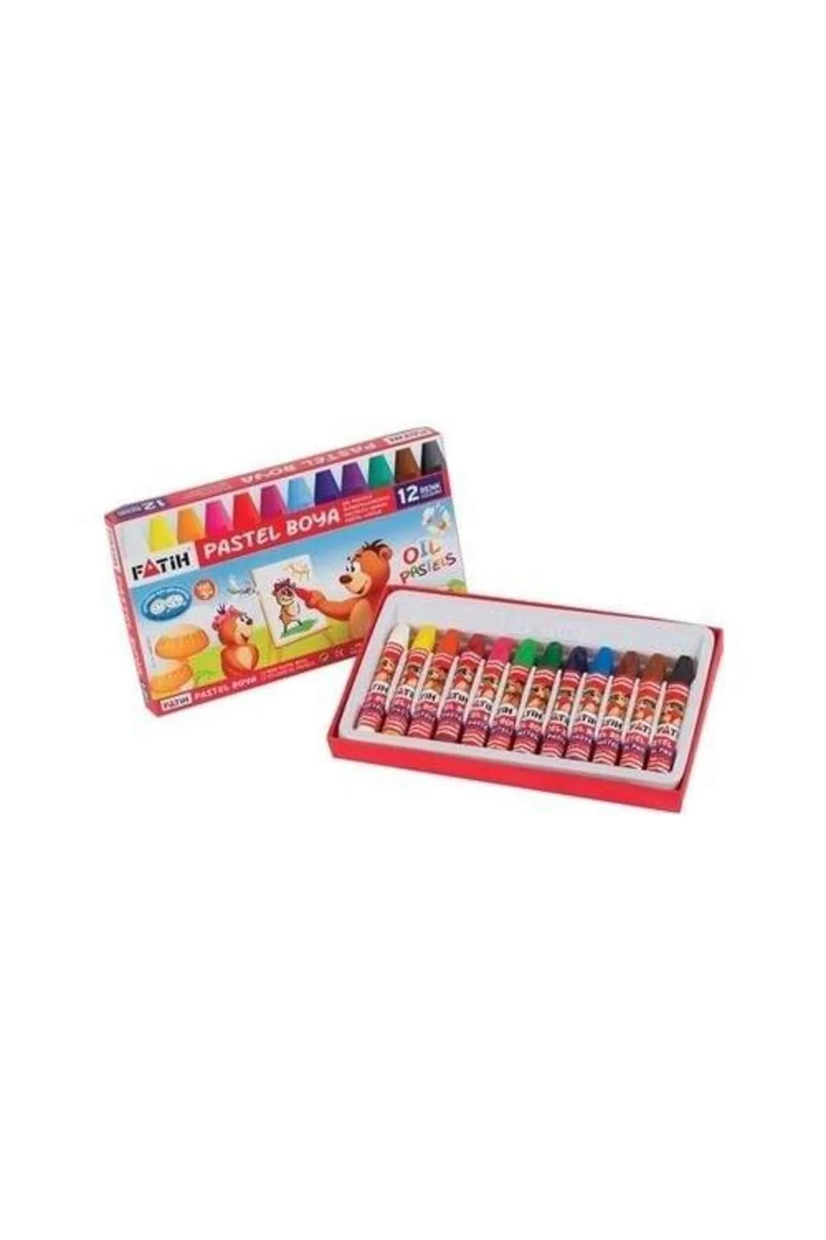 Fatih Pastel Boya Yağlı 12 Renk Karışık Renkli