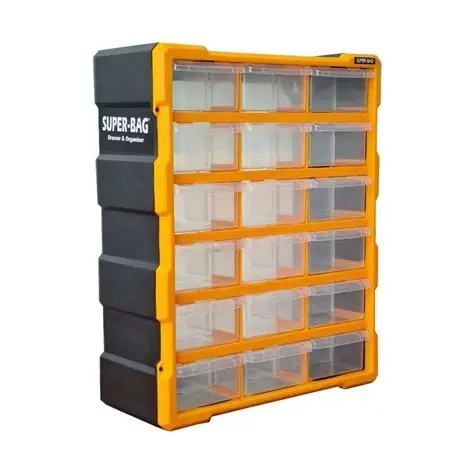 Süper Bag  Çekmece Monoblok 18 Li Büyük Sarı