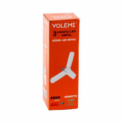 Volemi Nanopro Led Pervane Ampül 3 Lü 45 W 4500 Lm Beyaz