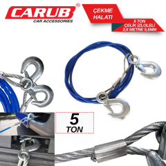 Carub Çekme Halatı Çelik 5 Ton İzoleli 3.5 Mt
