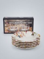 Yns Tabak Yemek Dijital 6 Lı Karışık Renkli