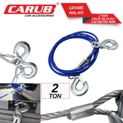 Carub Çekme Halatı Çelik 2 Ton İzoleli 2.6 Mt