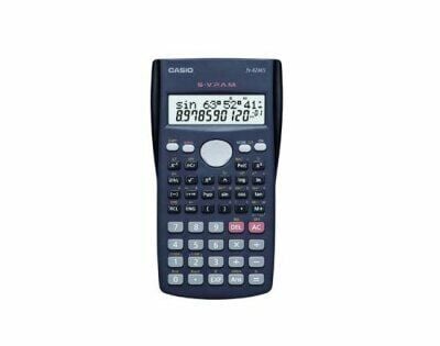 Casio Hesap Makinesi 10+2 Tuş Bilimsel Fonksiyonlu Siyah