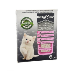 Kittymax Bebek Pudrası Kokulu İnce Taneli Kedi Kumu 6 Lt