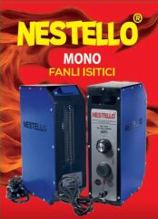 Nestello Mono Fanlı Isıtıcı Saks Mavi