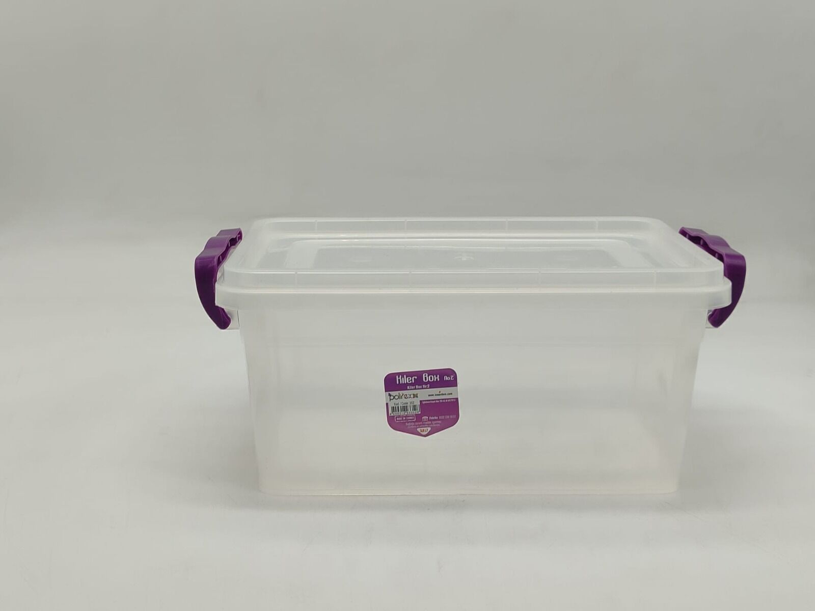 Erdem 2 No Kiler Box Saklama Kabı 3,5 Lt Şeffaf