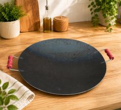 Kalın Saç Tava 42 Cm Siyah