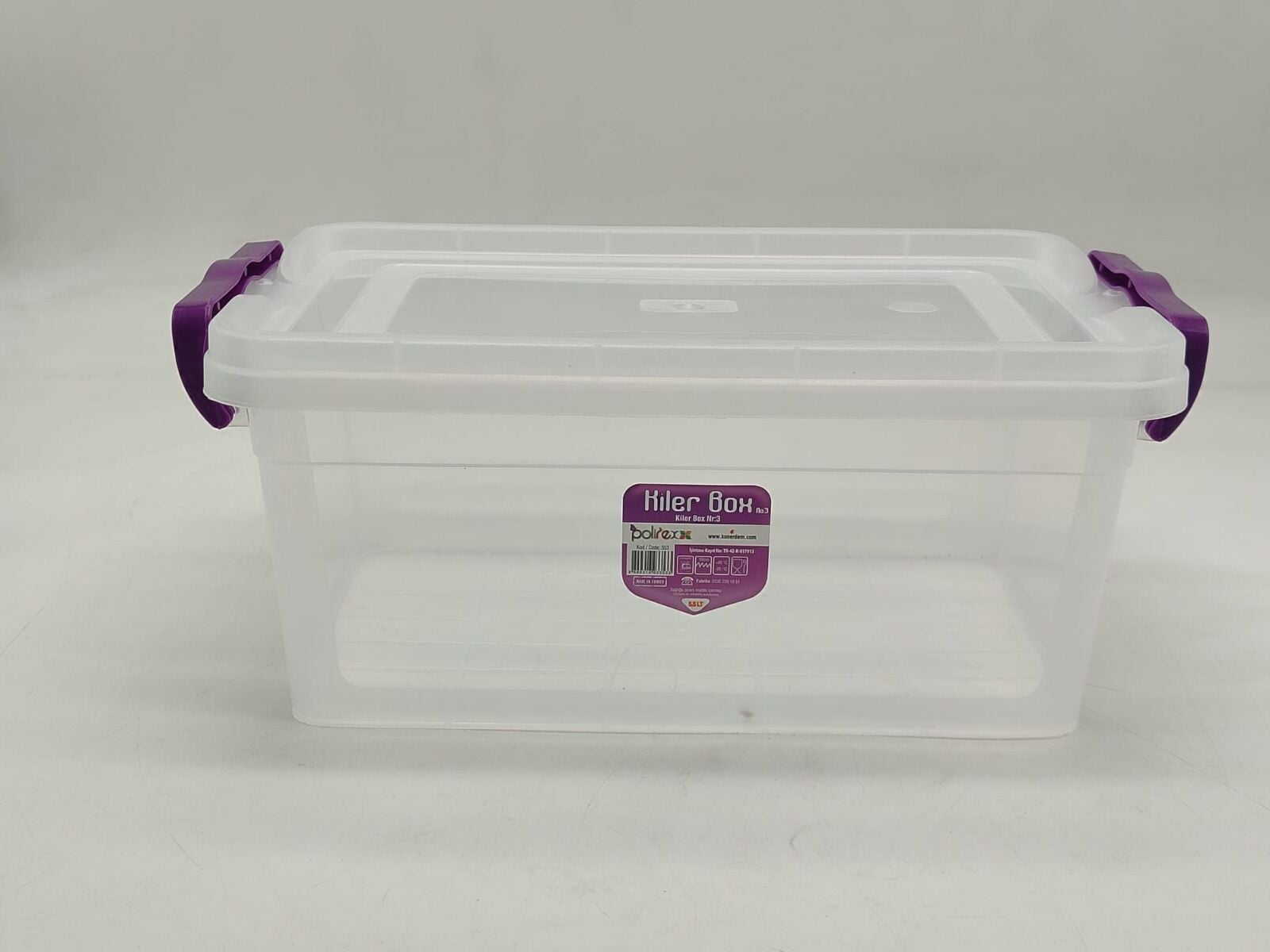 Erdem 3 No Kiler Box Saklama Kabı 5,5 Lt Şeffaf