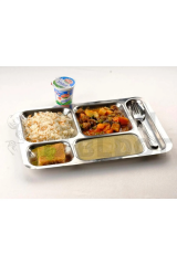 Metal 5 Bölmeli Tabldot Tabağı