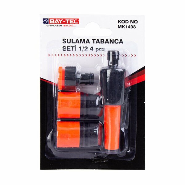 Baytec Sulama Tabancası 1/2 Fonksiyonlu 4 Parça