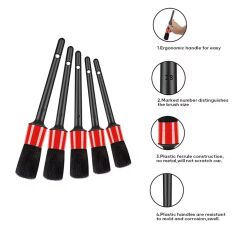 Araç Temizlik Detay Fırçası 5 Adet