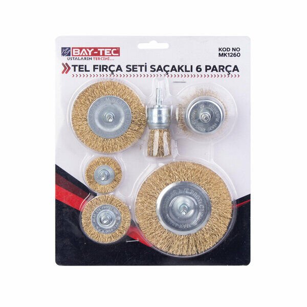 Baytec Tel Fırça Seti 6 Parça