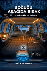 Makamp Araç İçi Şişme Yatak Çift Kişilik Antrasit