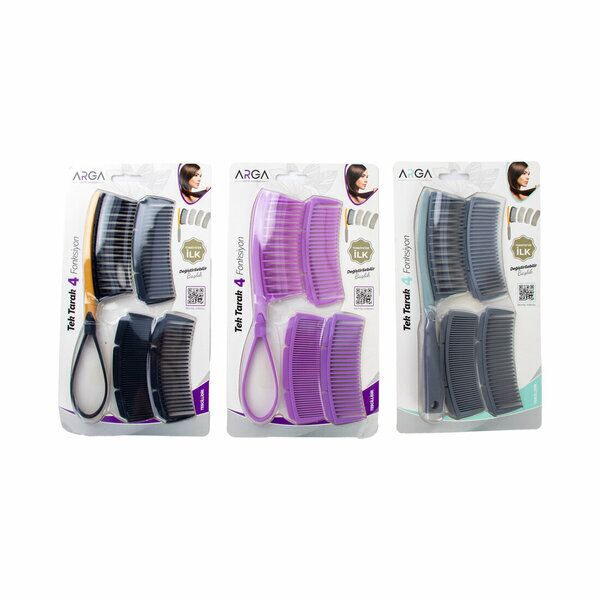 Arga Tarak Saç Plastik Değişen 4 Lü
