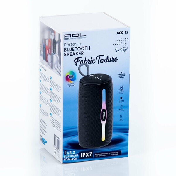 Acl Speaker Hoparlör Bluetooth Usb Aux ACS-12 Siyah