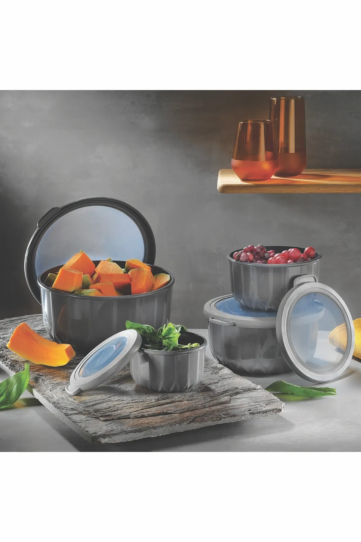 Vip Ahmet Vakumlu Saklama Kabı  4 lü Diamond