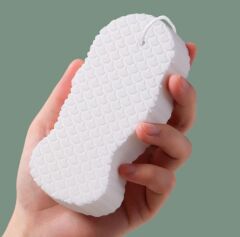 Omilife Temizlik Süngeri Kıvrımlı Model Fenomen Ürün Beyaz