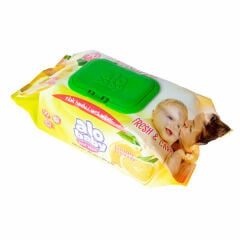 Alo Baby Islak Mendil 90 Lı Limon Ferahlığı Kapaklı