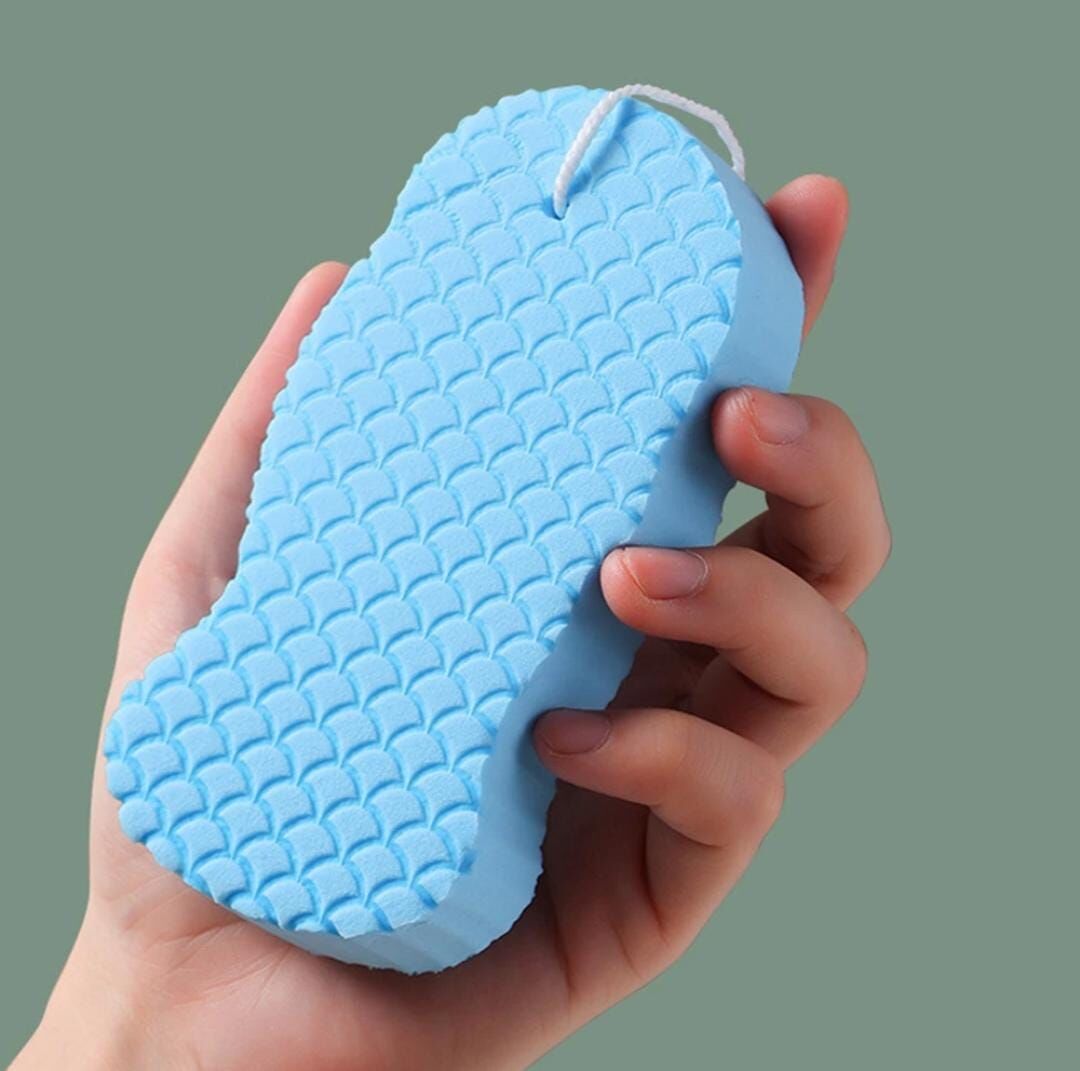 Omilife Temizlik Süngeri Kıvrımlı Model Fenomen Ürün Mavi