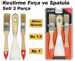 Özs Kestirme Fırçası Seti 3 Parça Spatulalı Özs-10148
